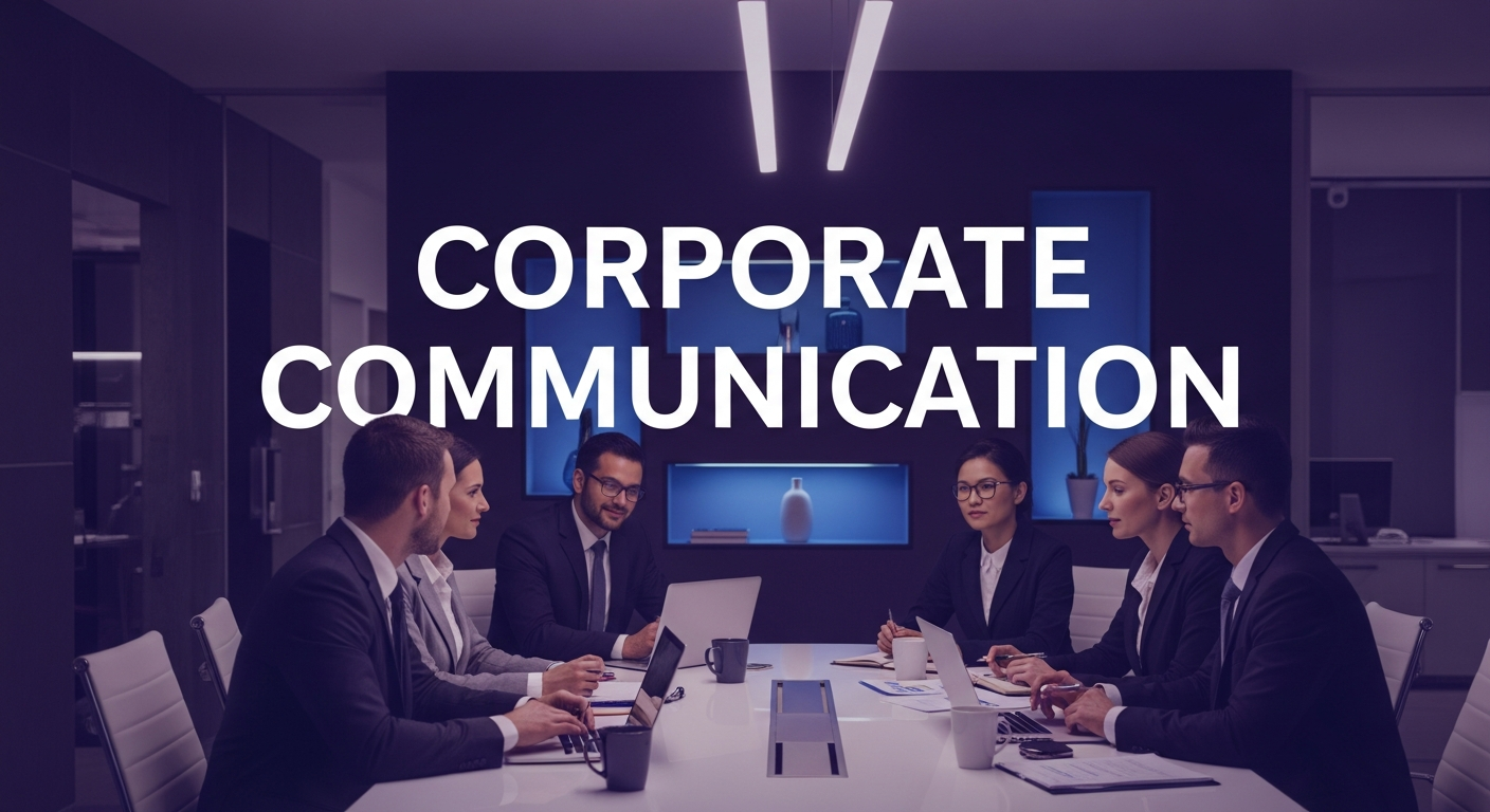 Corporate Communication Strategies - Professional business meeting in modern office