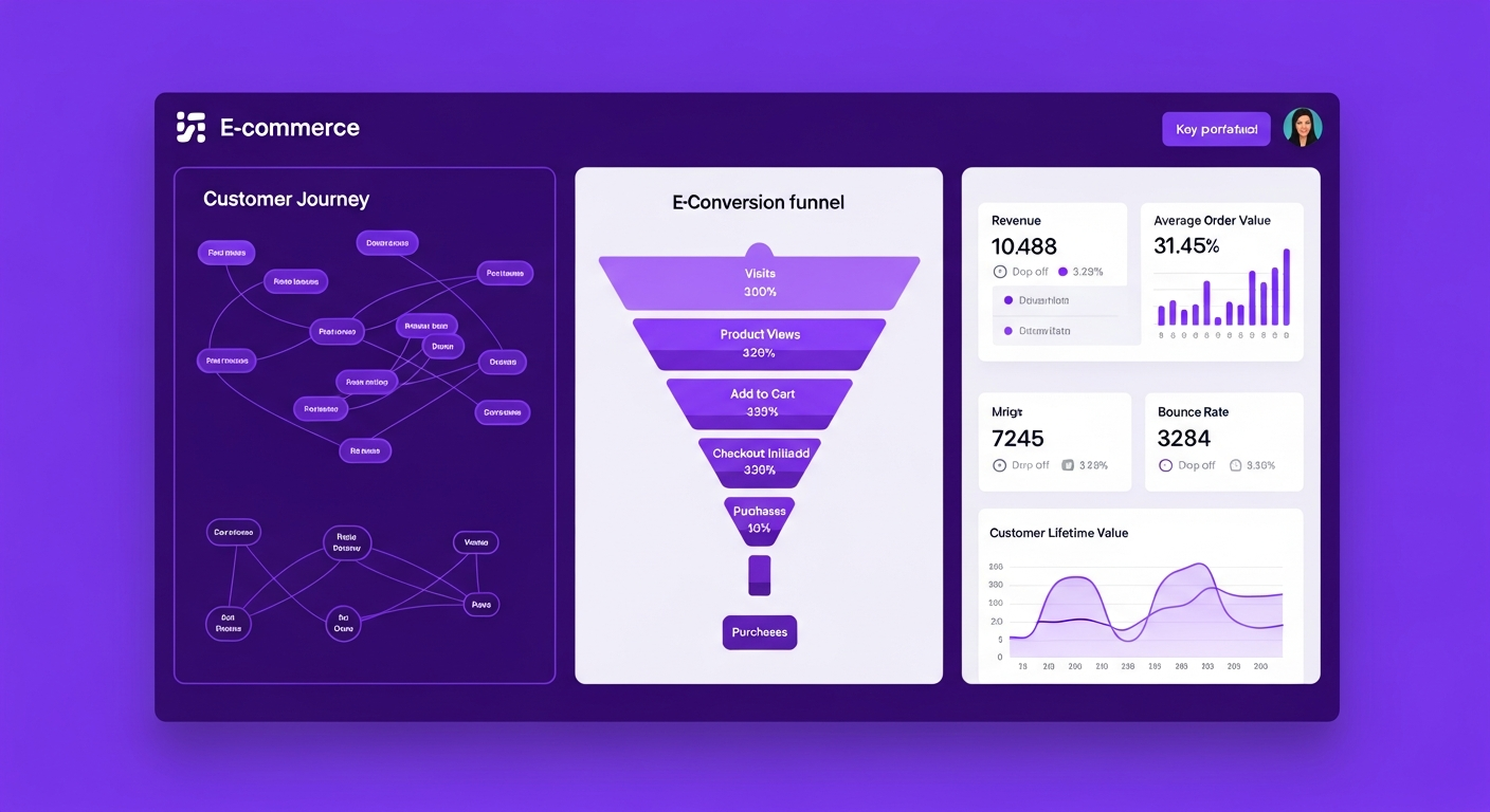 Customer Journey - Awareness, consideration, purchase, and retention stages